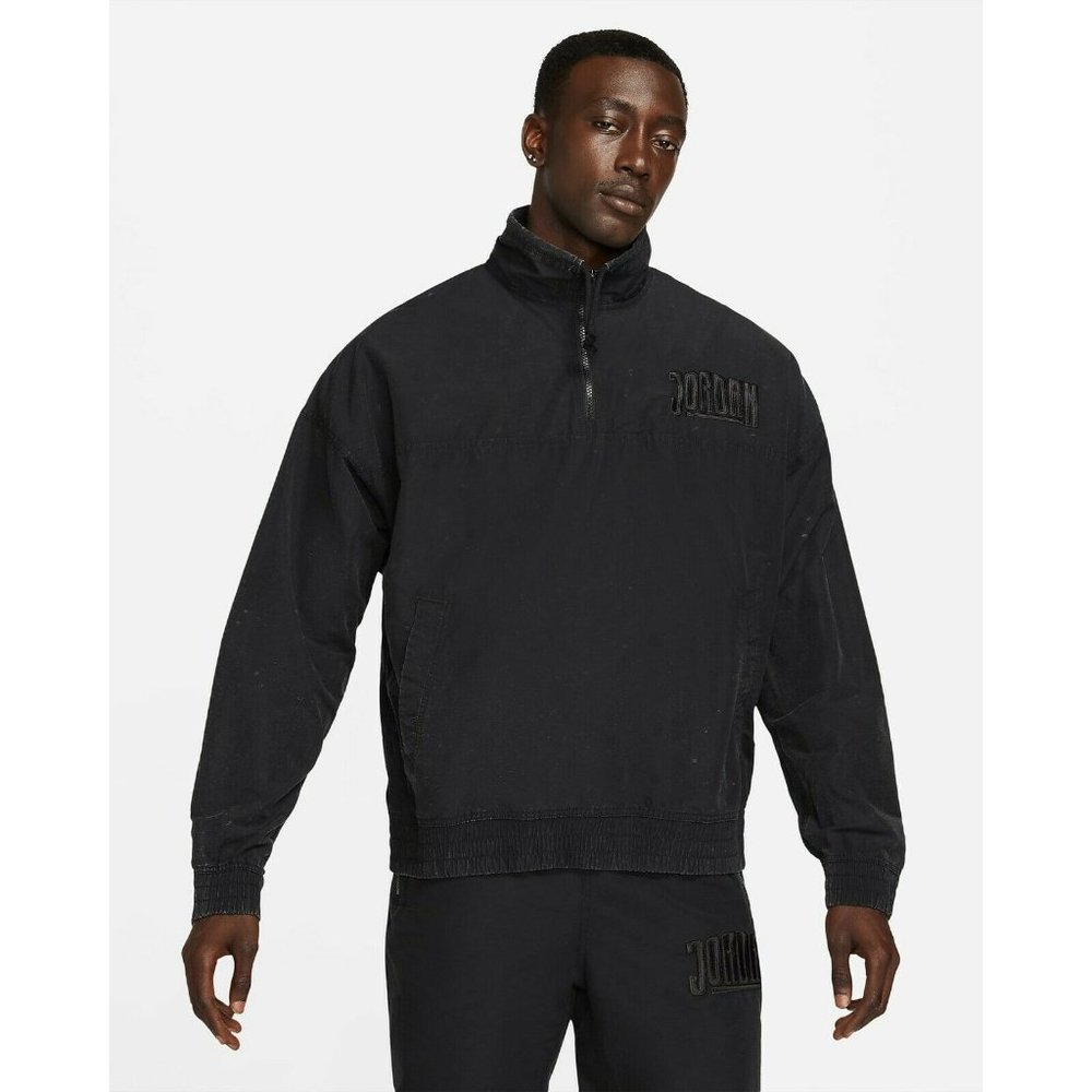Nike Jordan Sport DNA Men's Jacket 1/2-zip Neckline Sizes M & L Black DA7165-010
